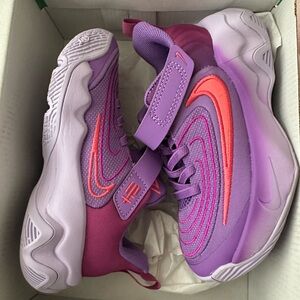 Nike Kids Purple and Orange Sneakers